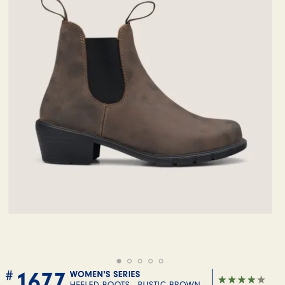 Blundstone Heeled Pull On Boot Rustic Brown Size 10.5 - Picture 8 of 12